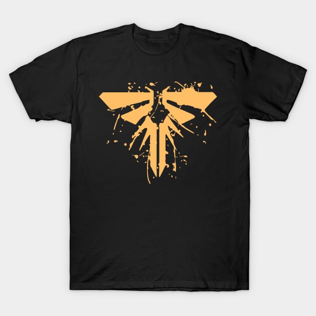 The Last Of Us - Firefly (Gold) T-Shirt by Basicallyimbored